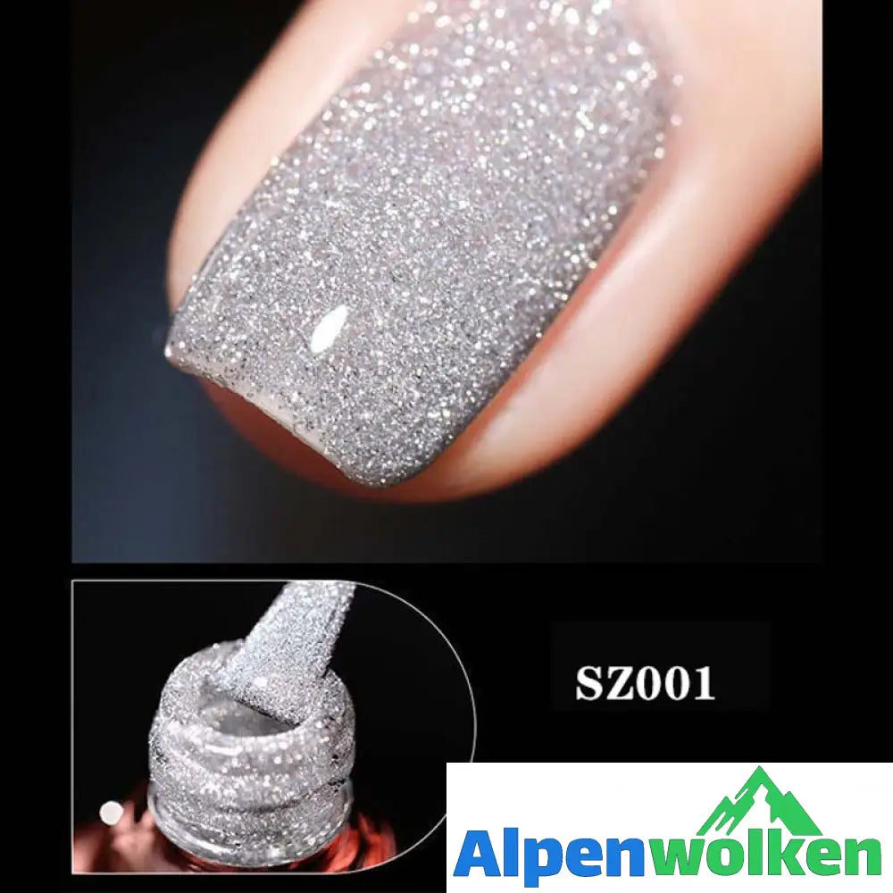 Alpenwolken - Hochdichter Glitzer-Nagelgellack