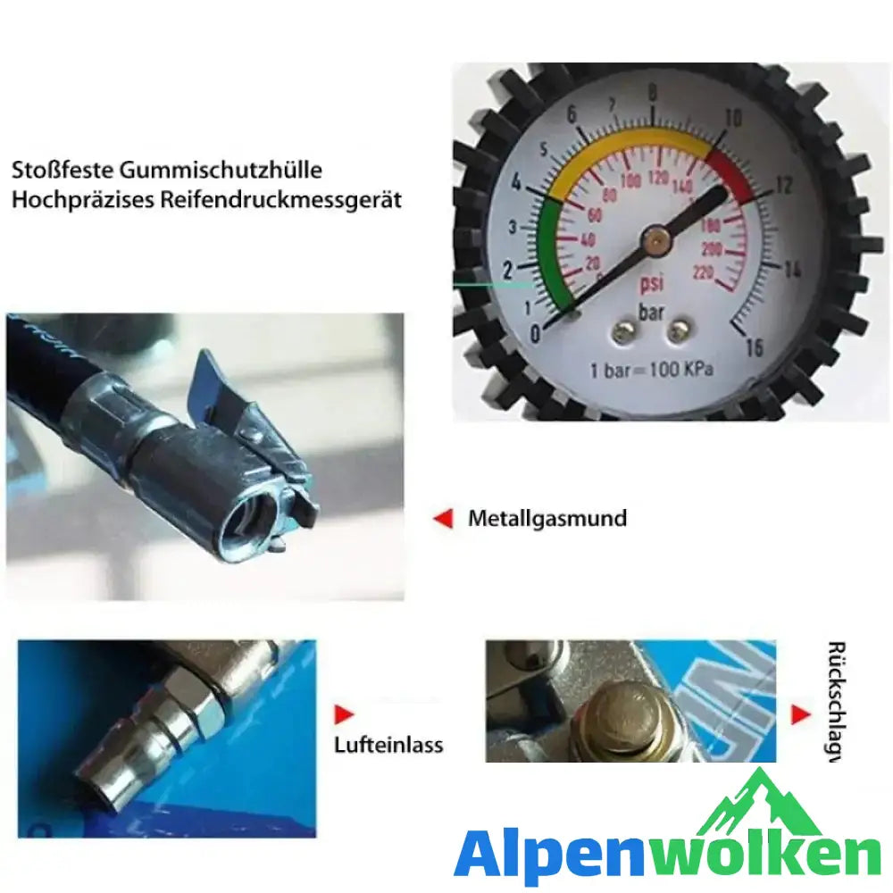 Alpenwolken - Hochpräzises Reifendruckmessgerät