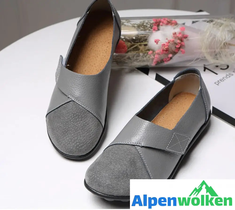 Alpenwolken - Hochwertige orthopädische Schuhe aus echtem, bequemem Leder Loafers