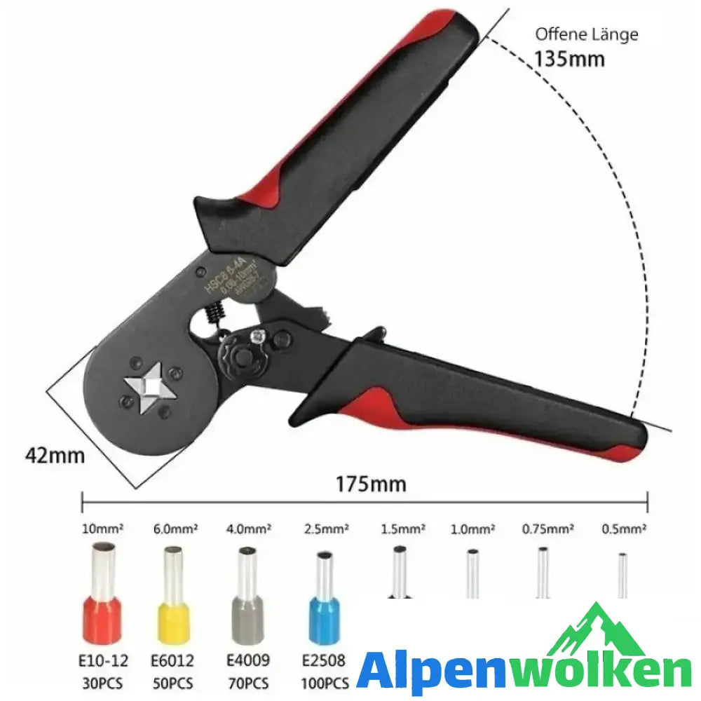 Alpenwolken - Hochwertiges Ferrule Crimpwerkzeug-Kit