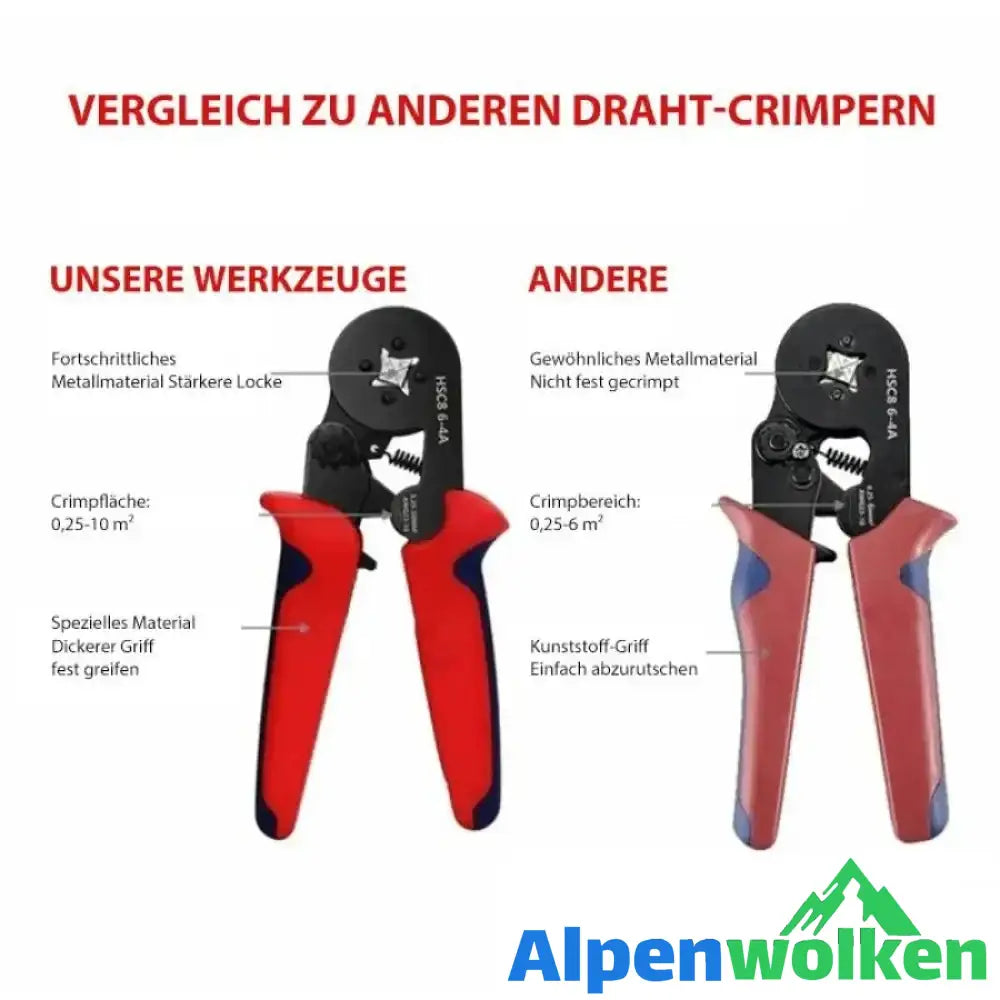 Alpenwolken - Hochwertiges Ferrule Crimpwerkzeug-Kit