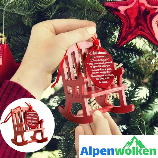 Alpenwolken - Hölzerne DIY Weihnachtsschaukelstuhlverzierung