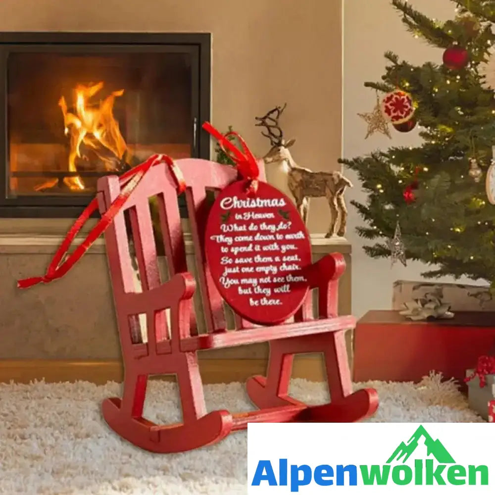 Alpenwolken - Hölzerne DIY Weihnachtsschaukelstuhlverzierung