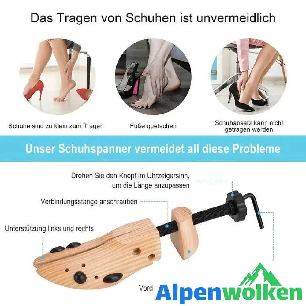 Alpenwolken - Hölzerne Schuhspanner