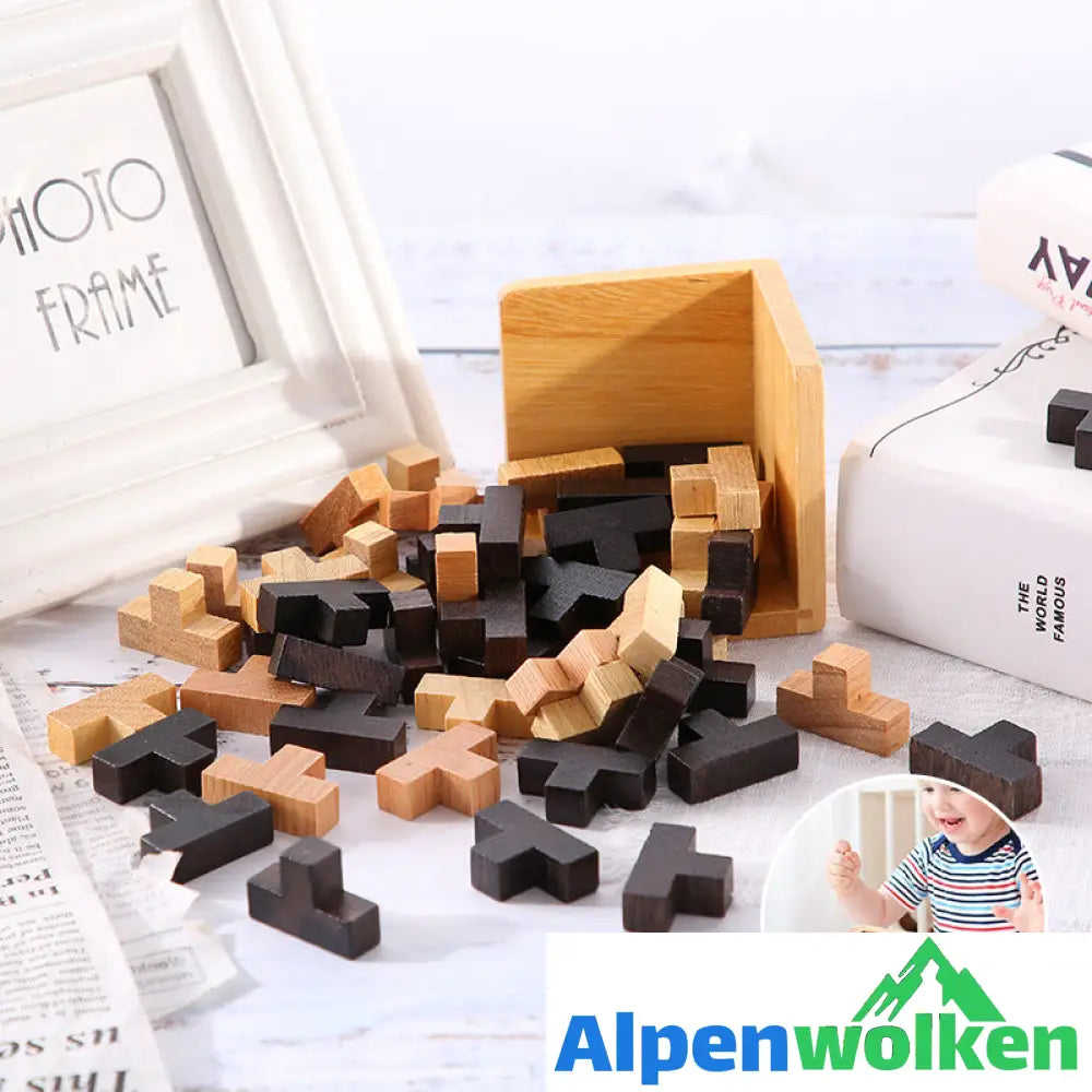 Alpenwolken - Hölzernes Intelligenzspielzeug Brain Teaser Game