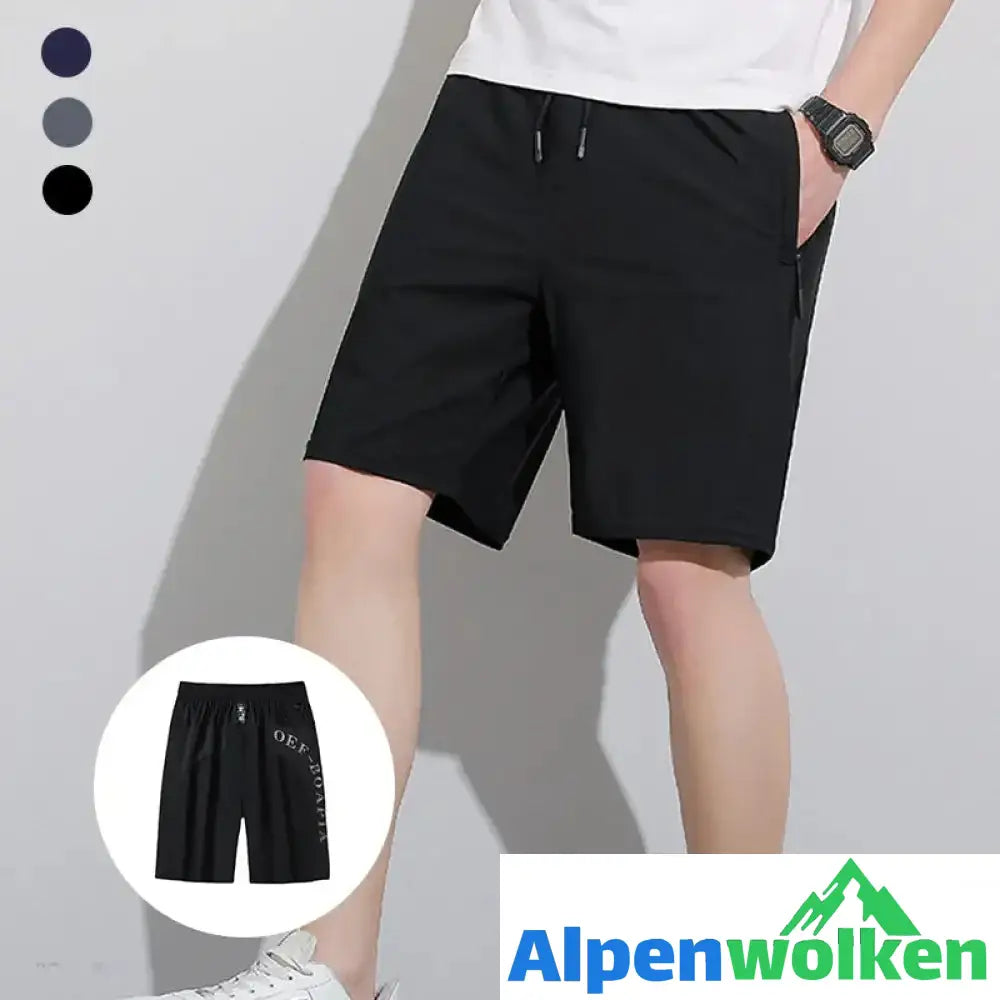 Alpenwolken - Hohe Elastizität Herren Shorts aus Eisseide