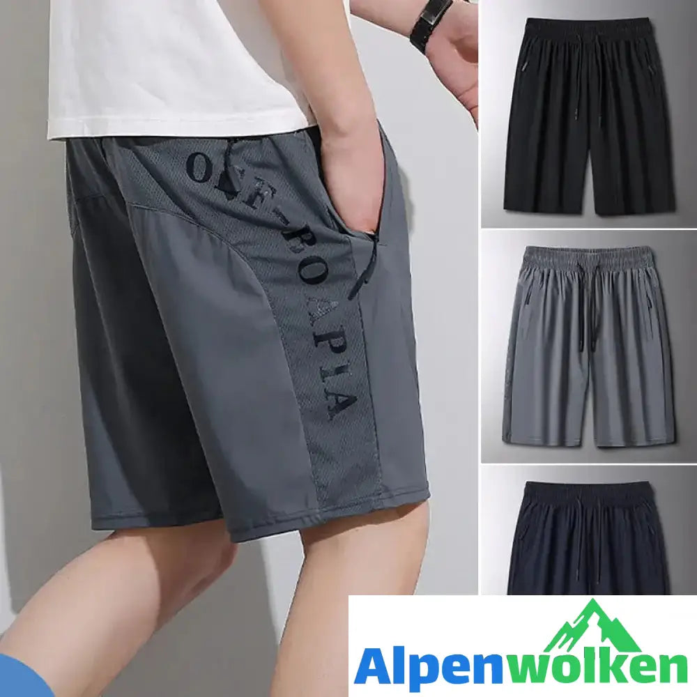 Alpenwolken - Hohe Elastizität Herren Shorts aus Eisseide