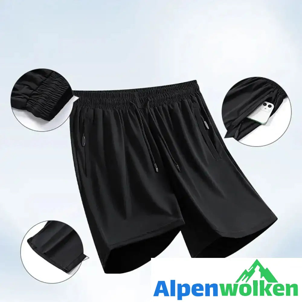 Alpenwolken - Hohe Elastizität Herren Shorts aus Eisseide