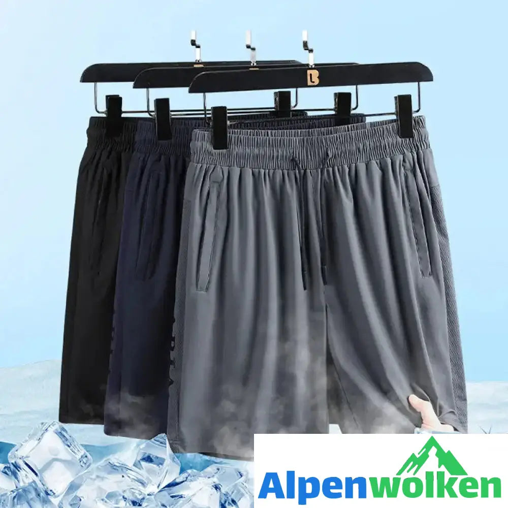 Alpenwolken - Hohe Elastizität Herren Shorts aus Eisseide