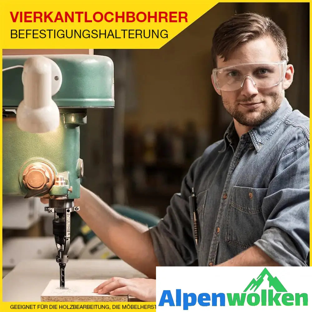 Alpenwolken - Holzbearbeitungs-Vierkantloch-Bohrer-Adapterhalterung