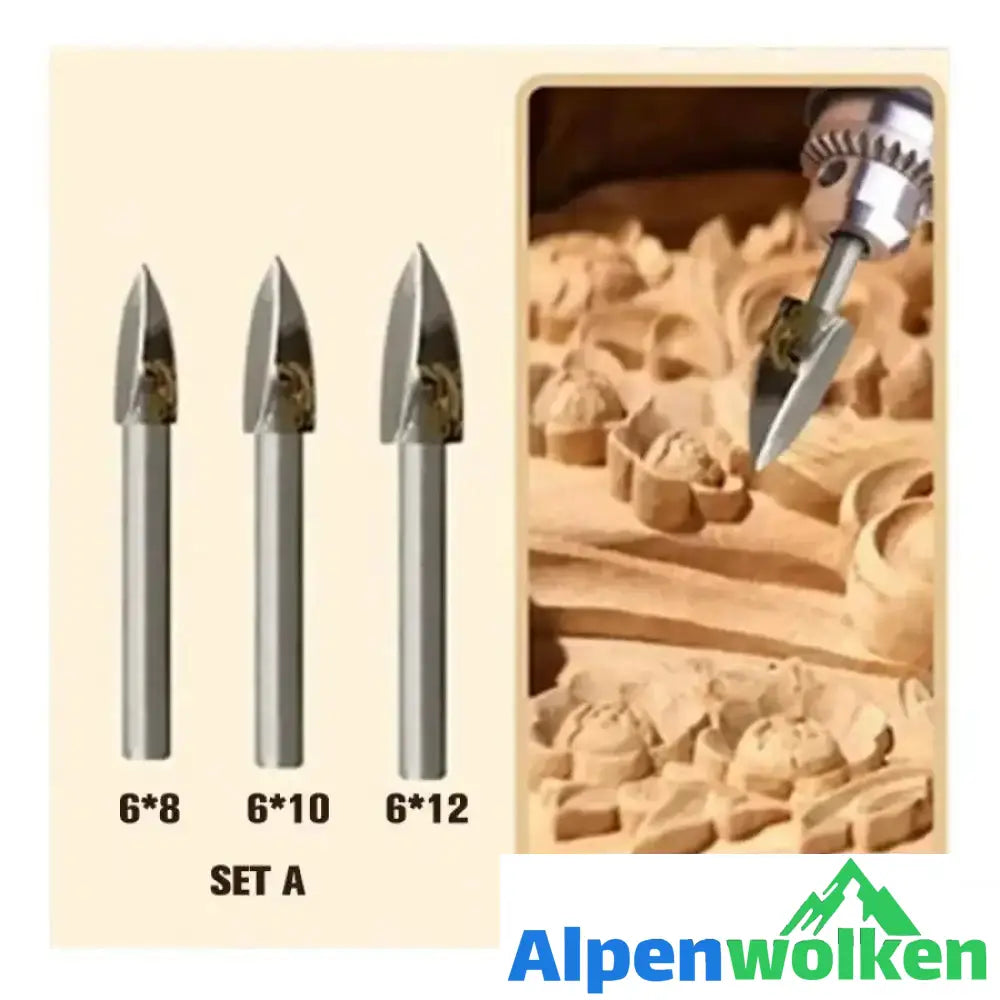 Alpenwolken - Holzschnitz- und Gravurbohrerset