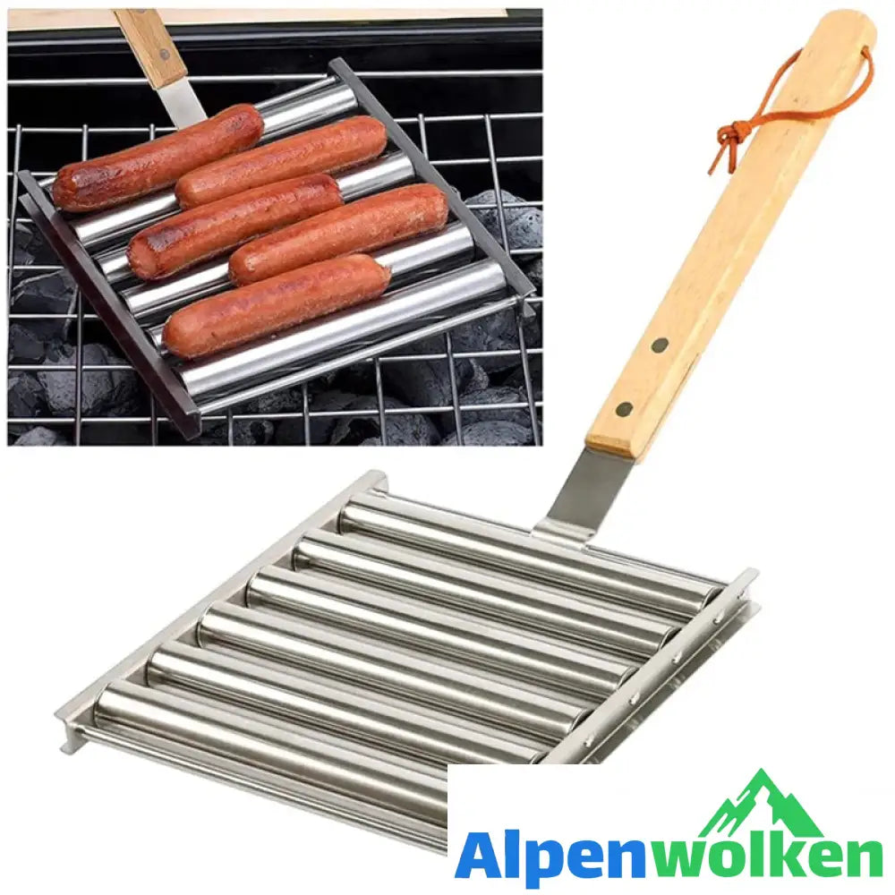 Alpenwolken - Hotdog Roller Wurstbrötchenständer aus Edelstahl