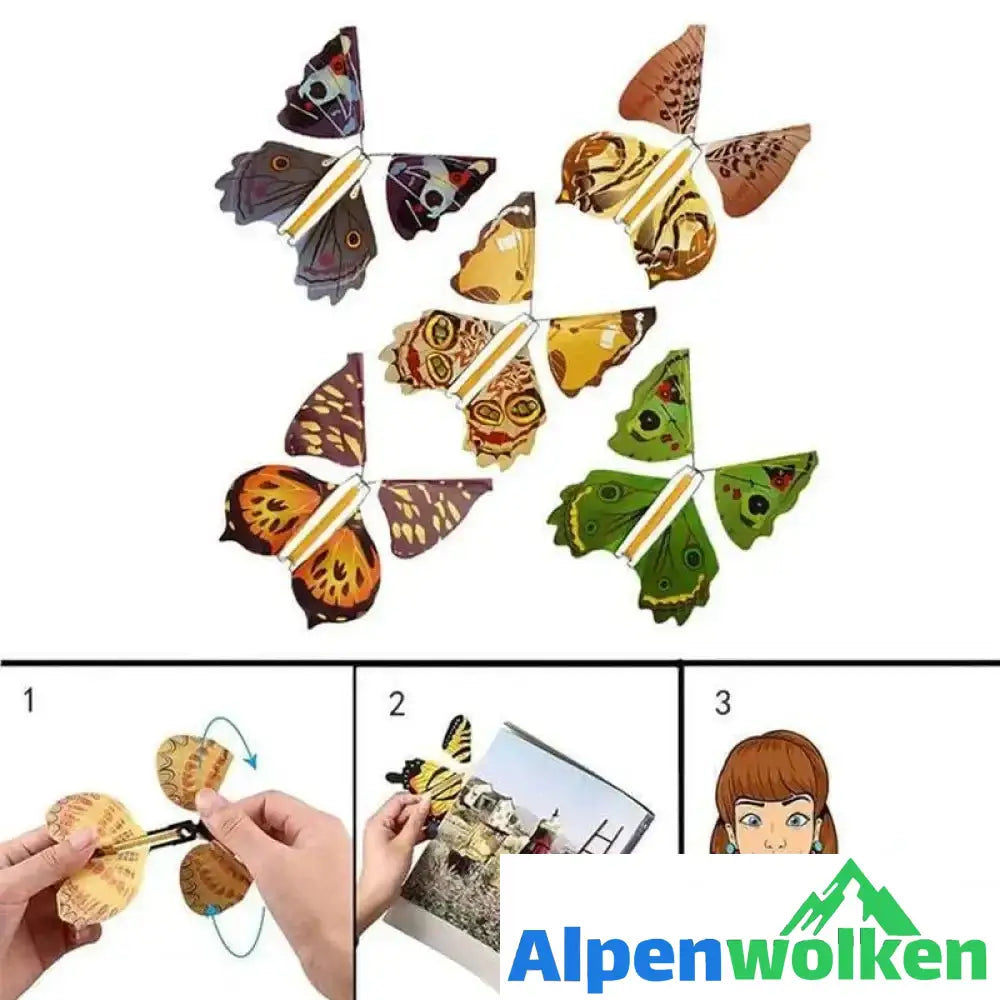 Alpenwolken - Hübsches Schmetterling Spielzeug, 5/ 10 Stück