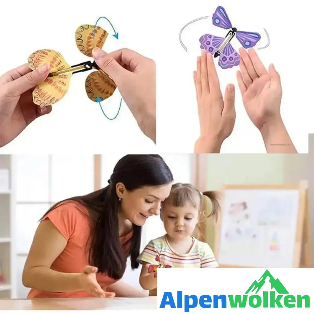 Alpenwolken - Hübsches Schmetterling Spielzeug, 5/ 10 Stück