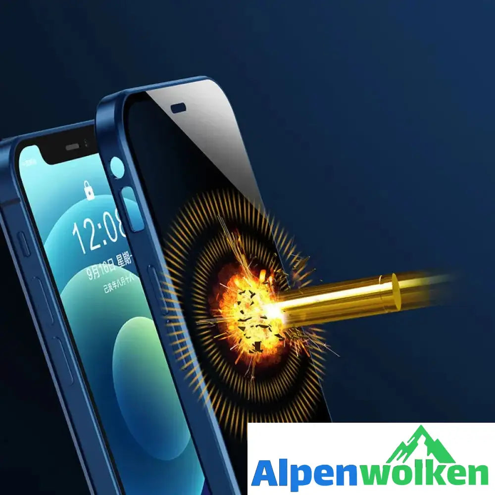 Alpenwolken - Hülle-für-IPhone mit doppelseitiger Schnalle