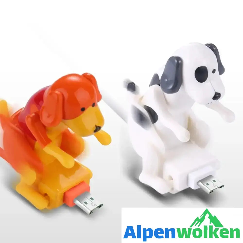 Alpenwolken - Humanisiertes lustiges Hunde-Schnellladekabel