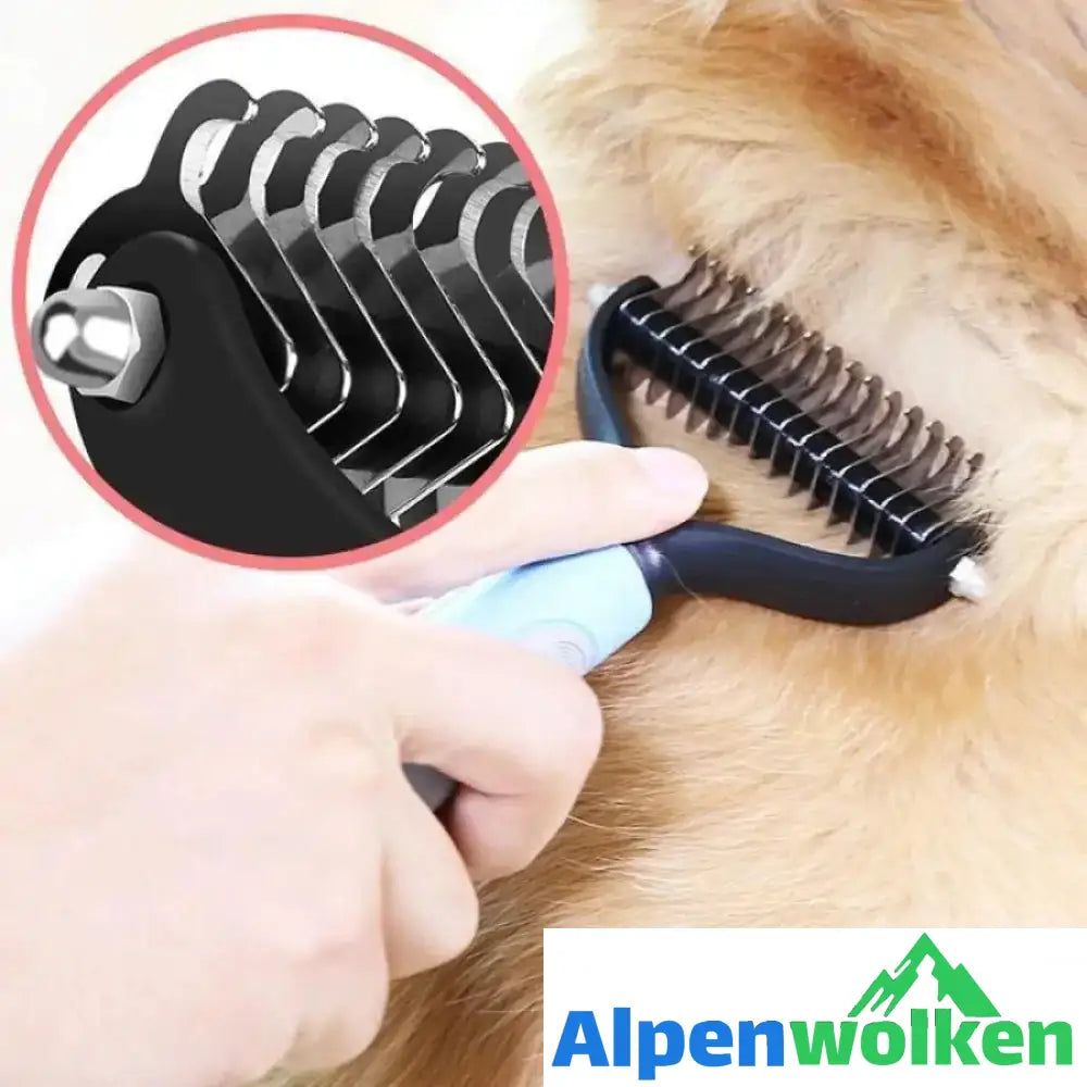 Alpenwolken - Hundesalon Doppelseitiger Kamm - entfernt lose Knoten und Tangled Hair