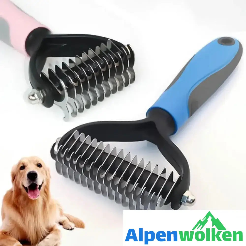 Alpenwolken - Hundesalon Doppelseitiger Kamm - entfernt lose Knoten und Tangled Hair