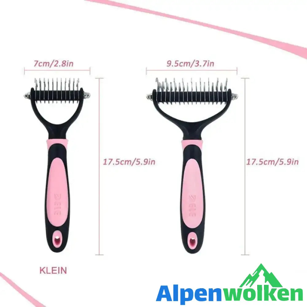 Alpenwolken - Hundesalon Doppelseitiger Kamm - entfernt lose Knoten und Tangled Hair