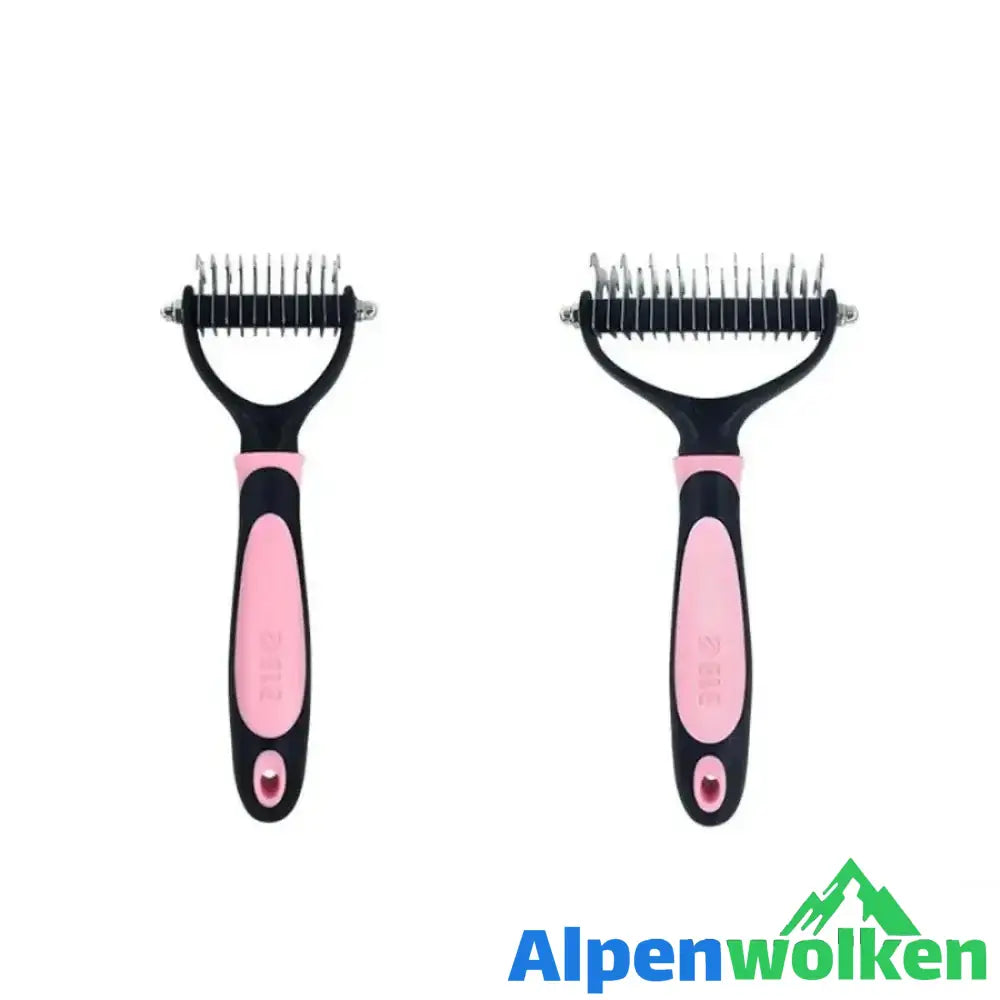 Alpenwolken - Hundesalon Doppelseitiger Kamm - entfernt lose Knoten und Tangled Hair