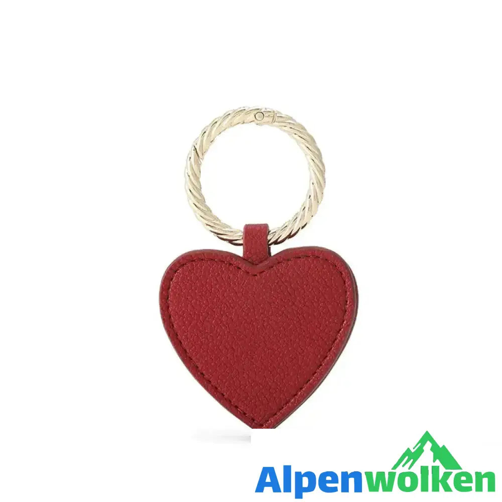 Alpenwolken - 👒Hut-Magnet-Clip👒 Rot (Herz)