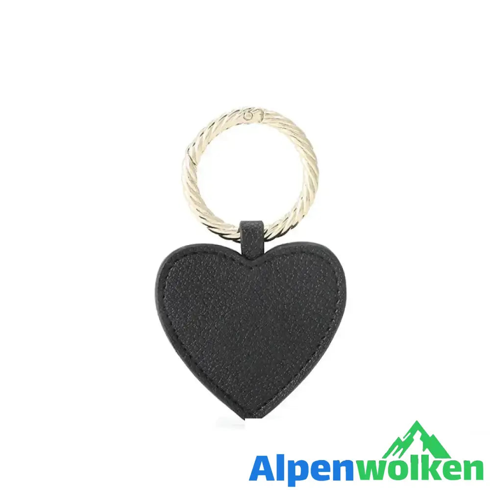 Alpenwolken - 👒Hut-Magnet-Clip👒 Schwarz (Herz)