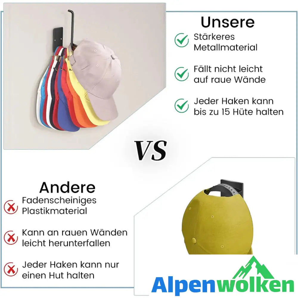 Alpenwolken - Hutständer für Baseballkappen