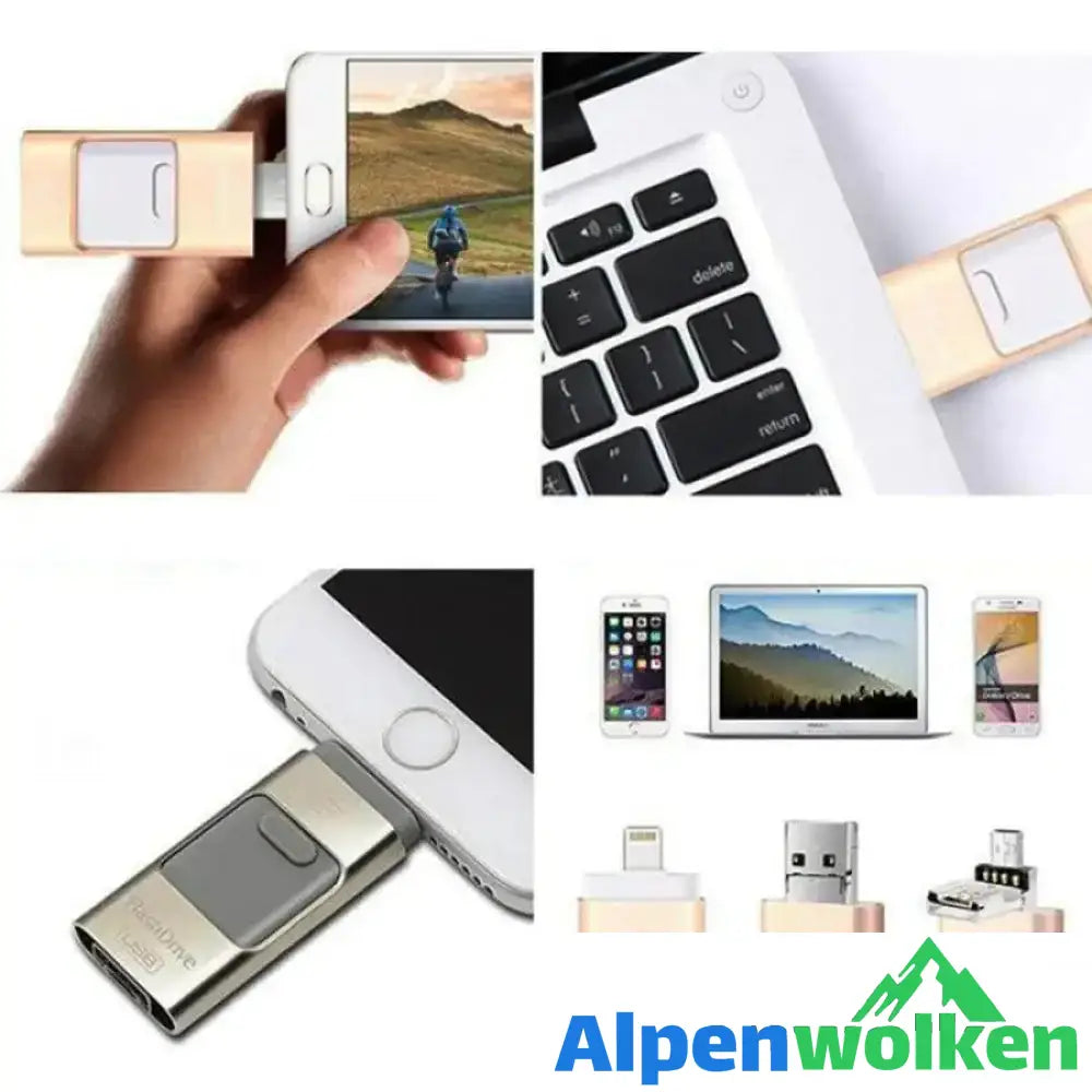 Alpenwolken - iFlash USB Drive für iPhone, iPad & Android