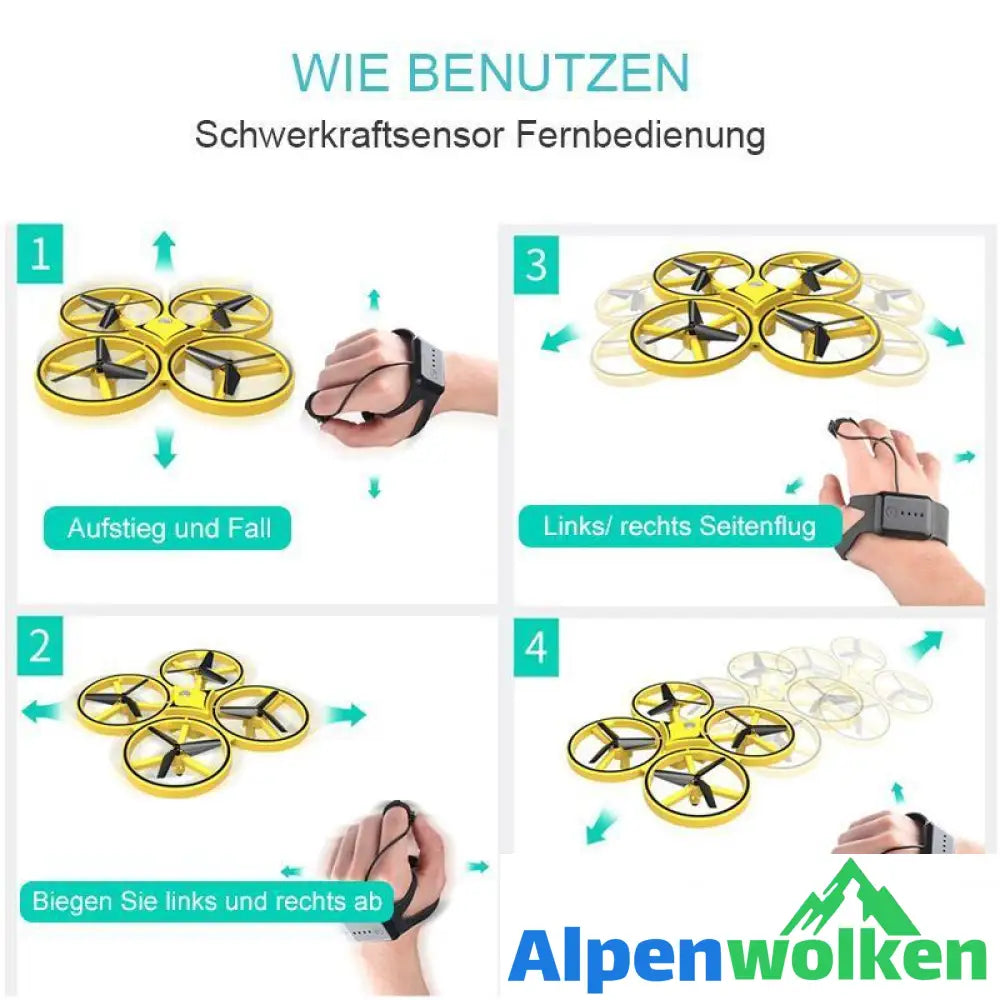 Alpenwolken - Induktions-Fernsteuerungsflugzeug