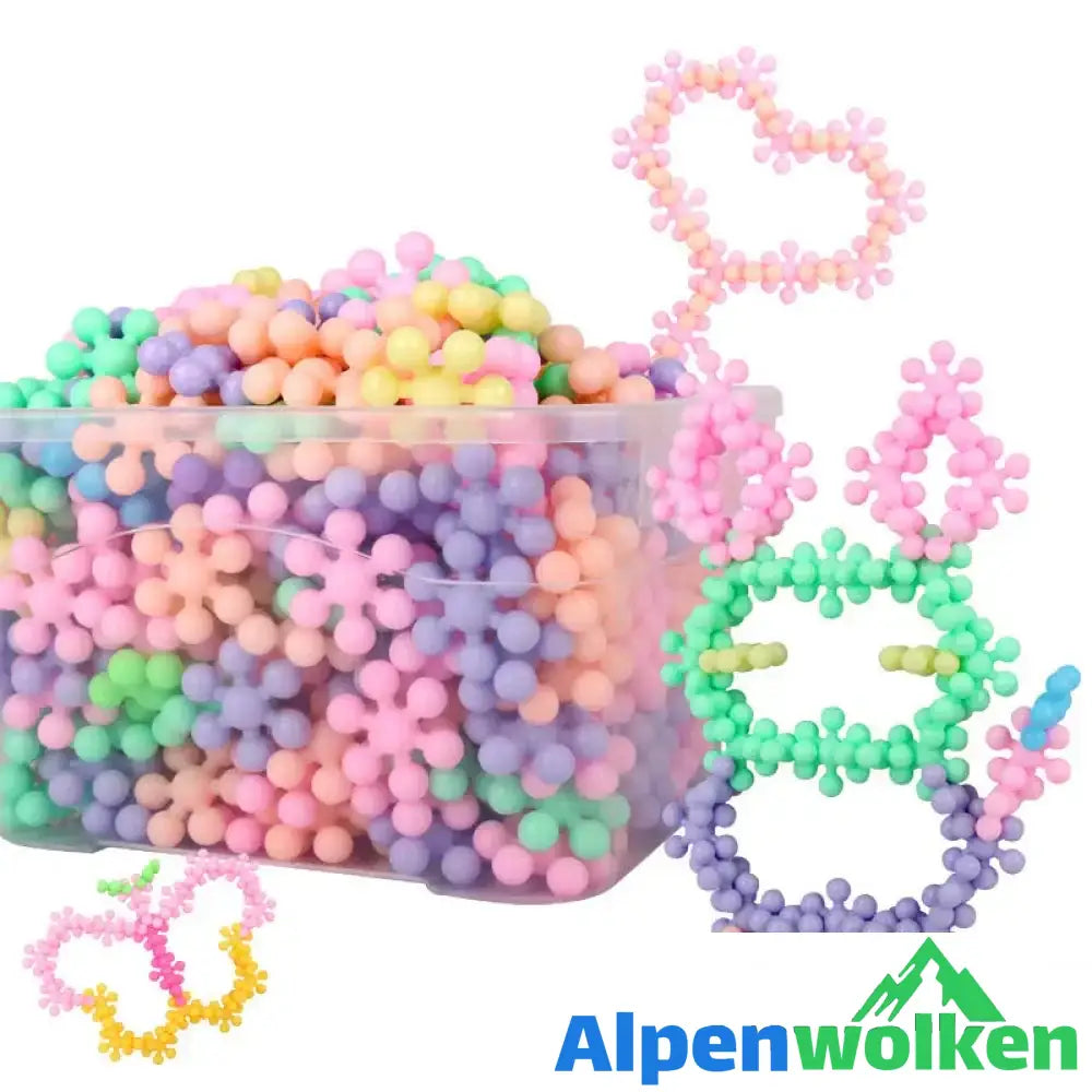 Alpenwolken - 🌈🎨Ineinandergreifende Bausteine aus massivem Kunststoff🧸🧩