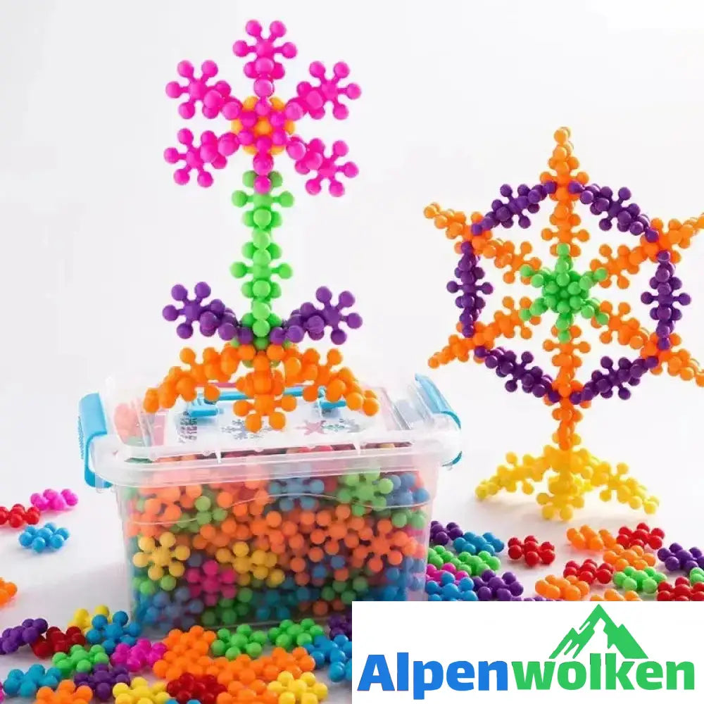 Alpenwolken - 🌈🎨Ineinandergreifende Bausteine aus massivem Kunststoff🧸🧩