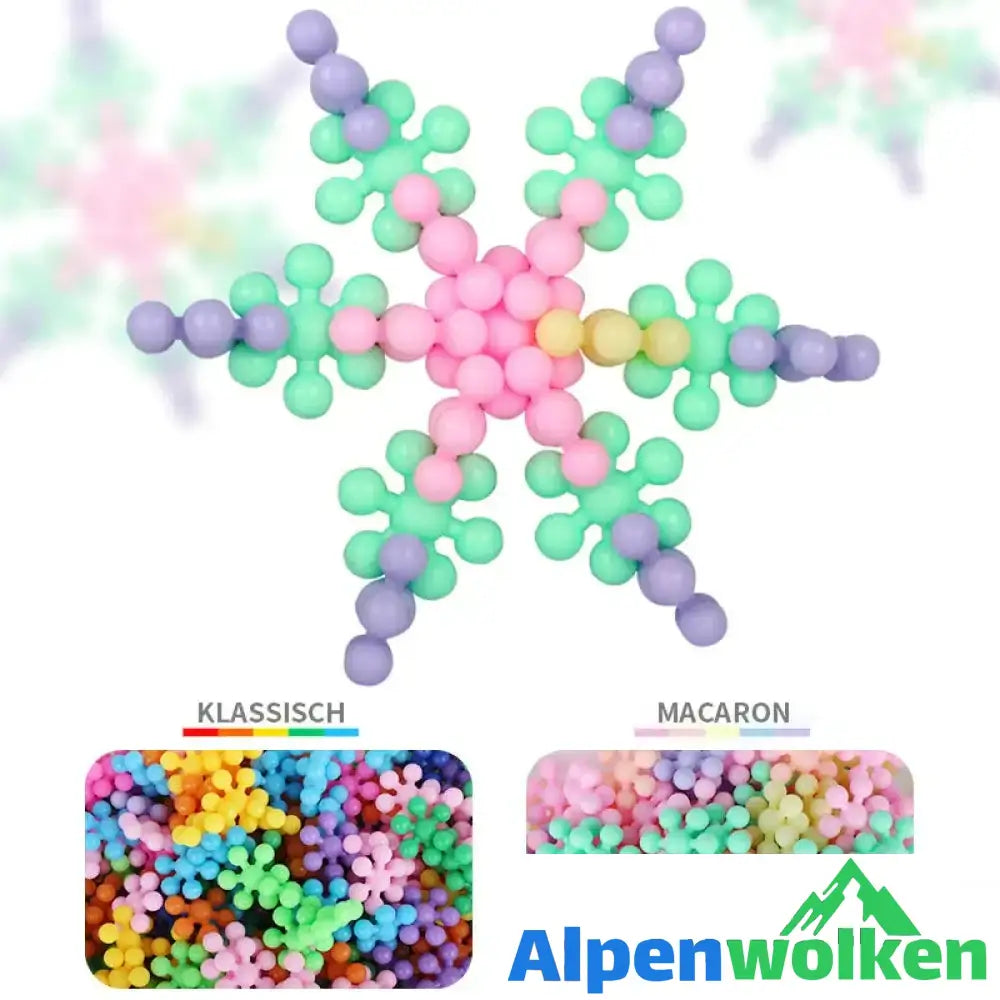 Alpenwolken - 🌈🎨Ineinandergreifende Bausteine aus massivem Kunststoff🧸🧩