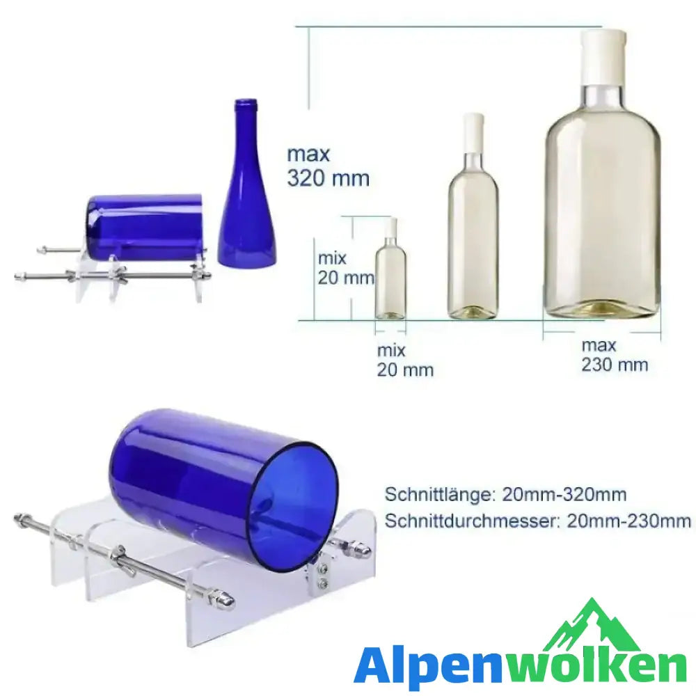 Alpenwolken - Innovativer DIY Glasflaschen Schneider