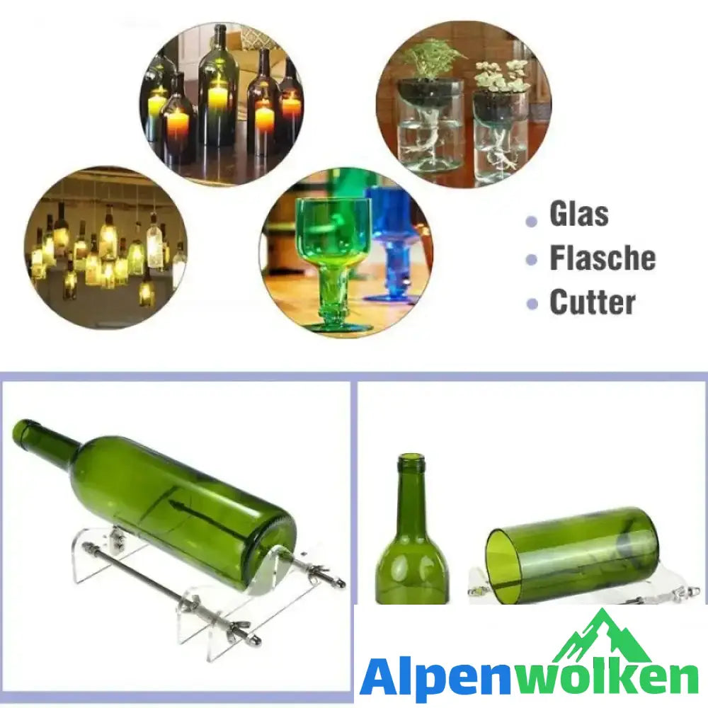 Alpenwolken - Innovativer DIY Glasflaschen Schneider