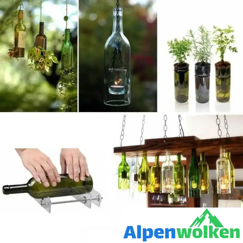 Alpenwolken - Innovativer DIY Glasflaschen Schneider