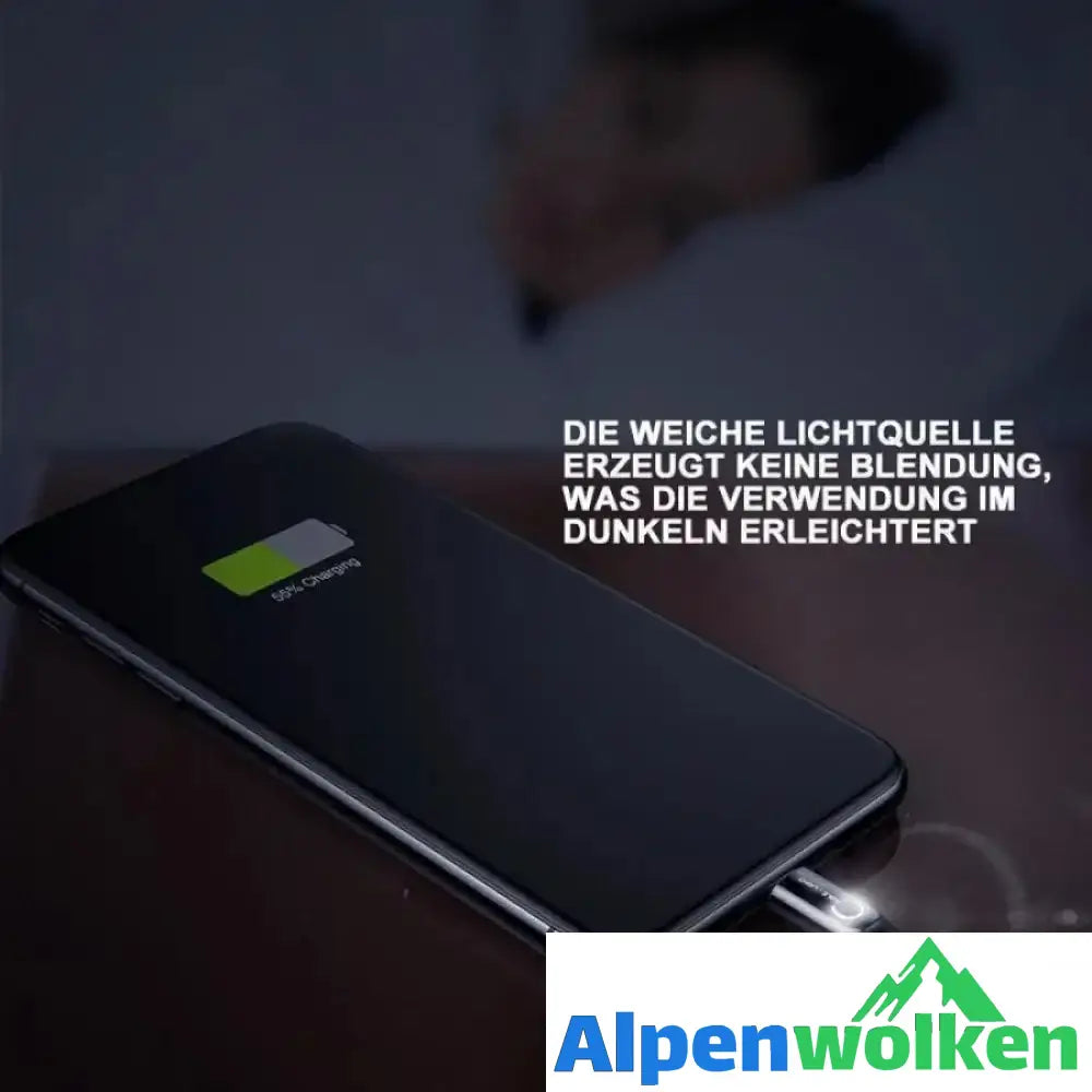 Alpenwolken - Intelligentes Automatisches Ladekabel für Android, iOS & Typ C