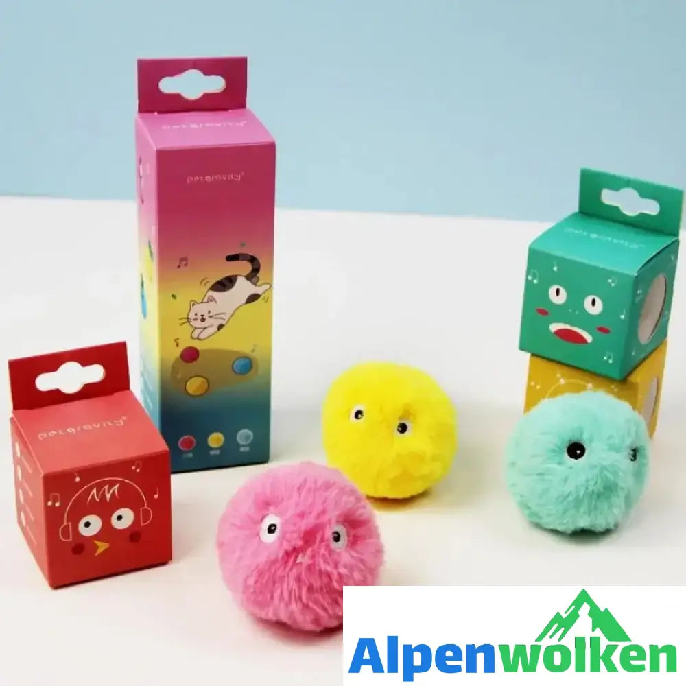 Alpenwolken - Intelligentes interaktives Katzenball Spielzeug 1 Set (3 Stücke)