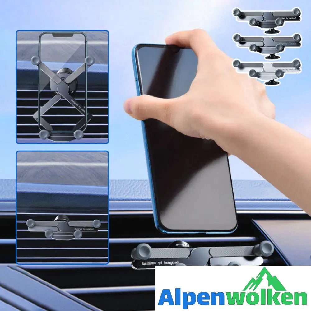 Alpenwolken - Invisible Rotatable Air Vent Mount Car Phone Holder