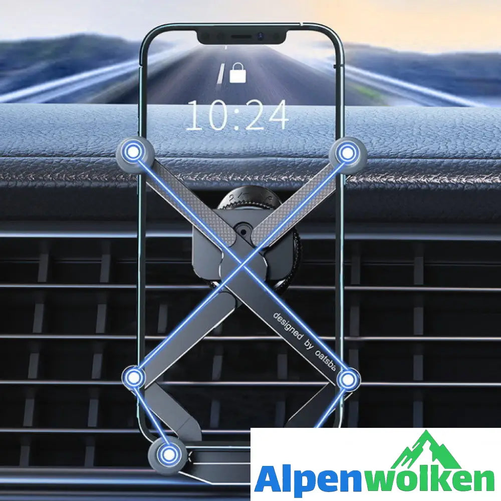 Alpenwolken - Invisible Rotatable Air Vent Mount Car Phone Holder