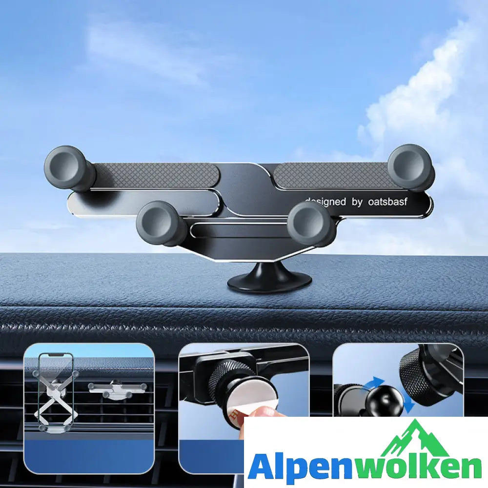 Alpenwolken - Invisible Rotatable Air Vent Mount Car Phone Holder