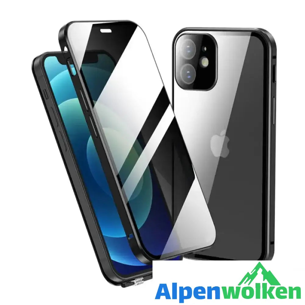 Alpenwolken - IPhone-Anti-Snooping-Handyhülle aus gehärtetem Glas