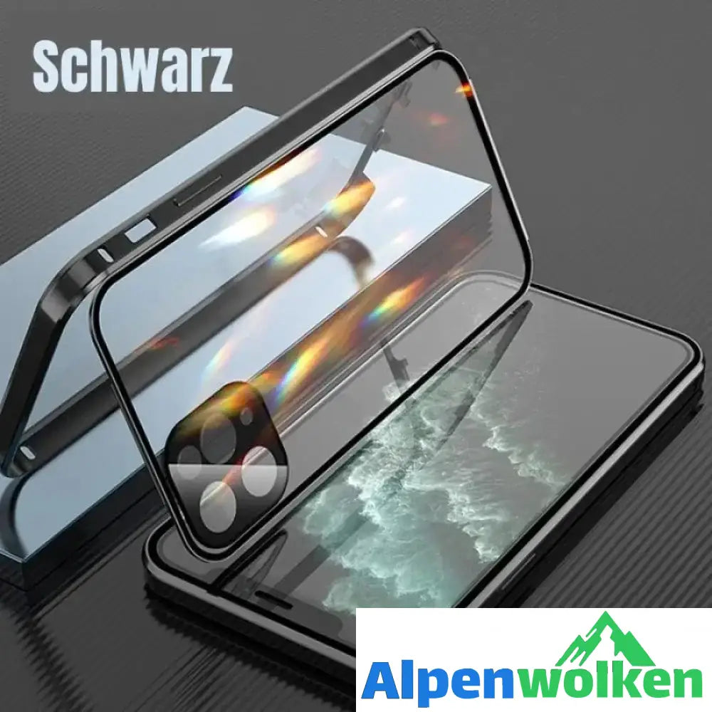 Alpenwolken - IPhone-Anti-Snooping-Handyhülle aus gehärtetem Glas