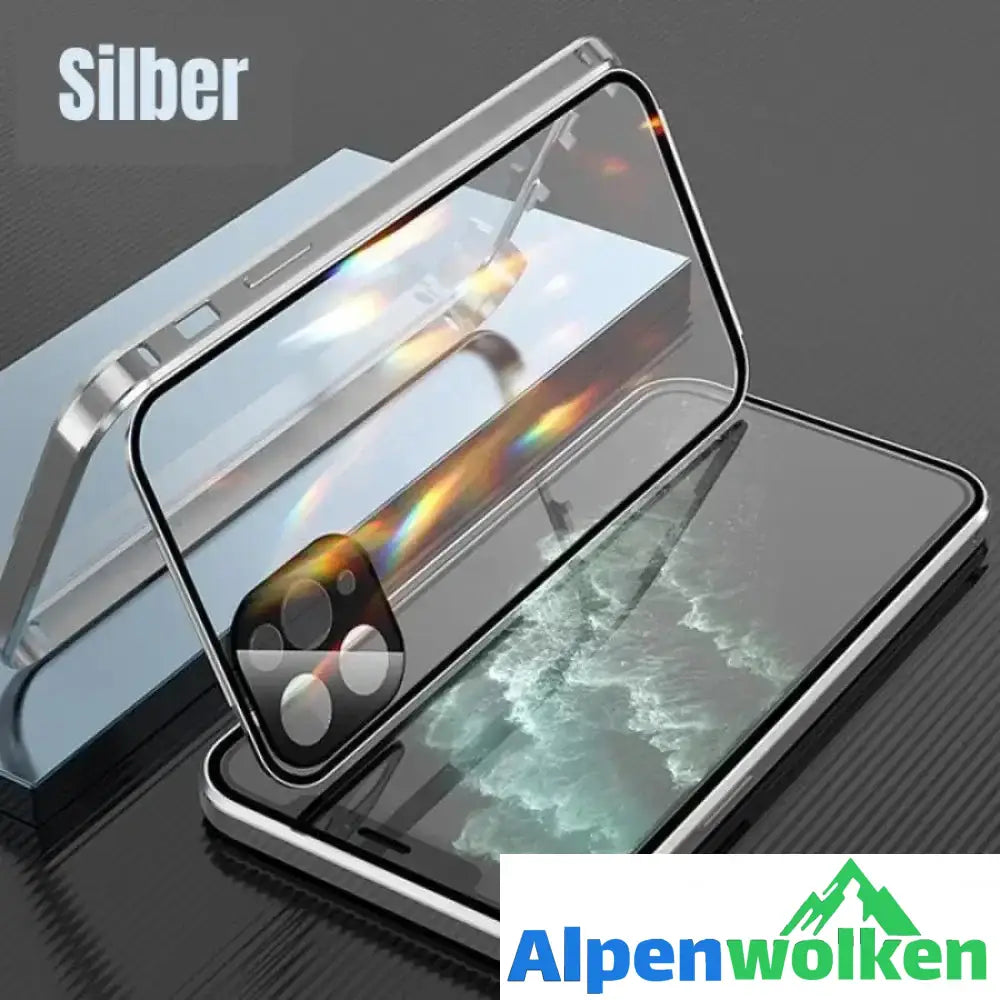 Alpenwolken - IPhone-Anti-Snooping-Handyhülle aus gehärtetem Glas