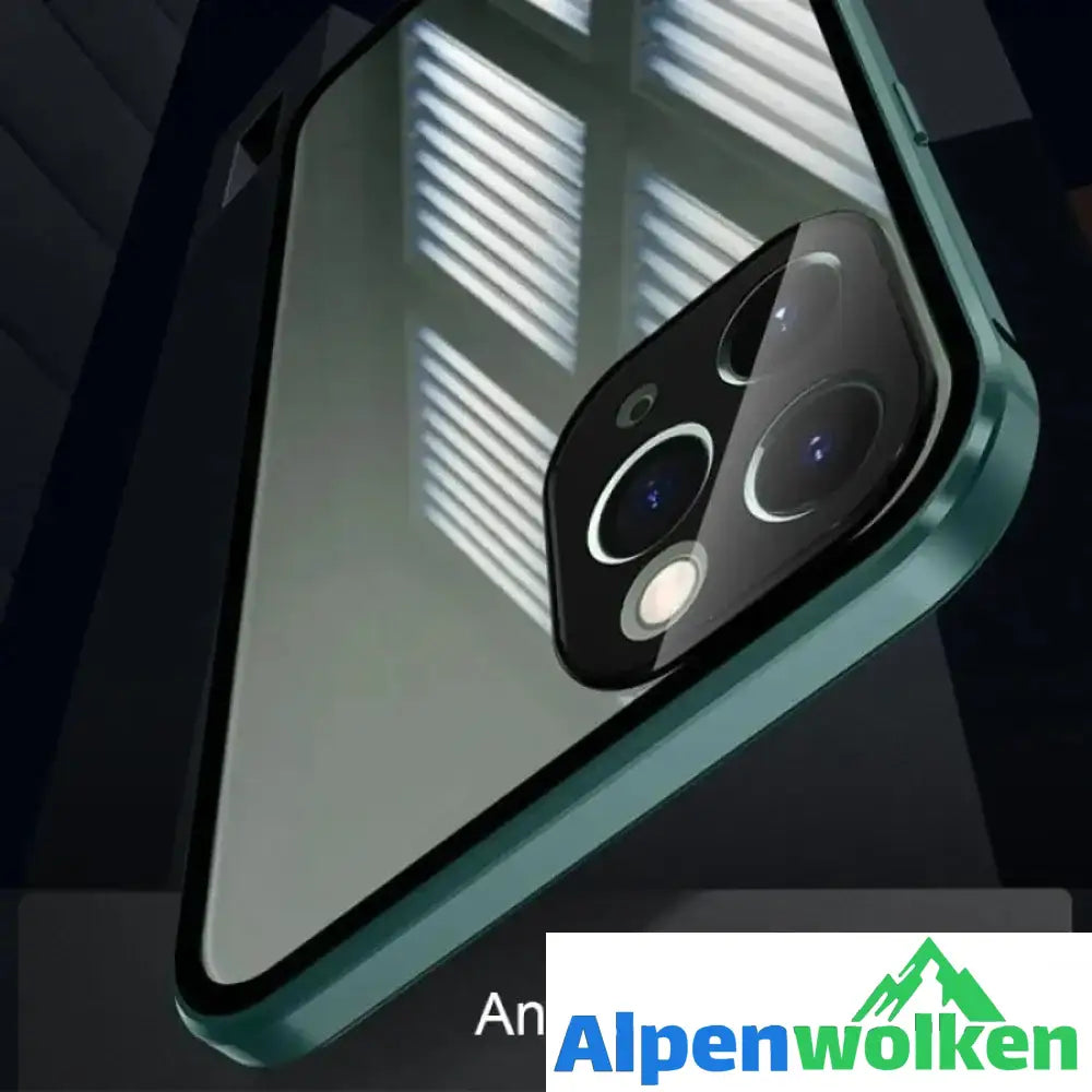 Alpenwolken - IPhone-Anti-Snooping-Handyhülle aus gehärtetem Glas