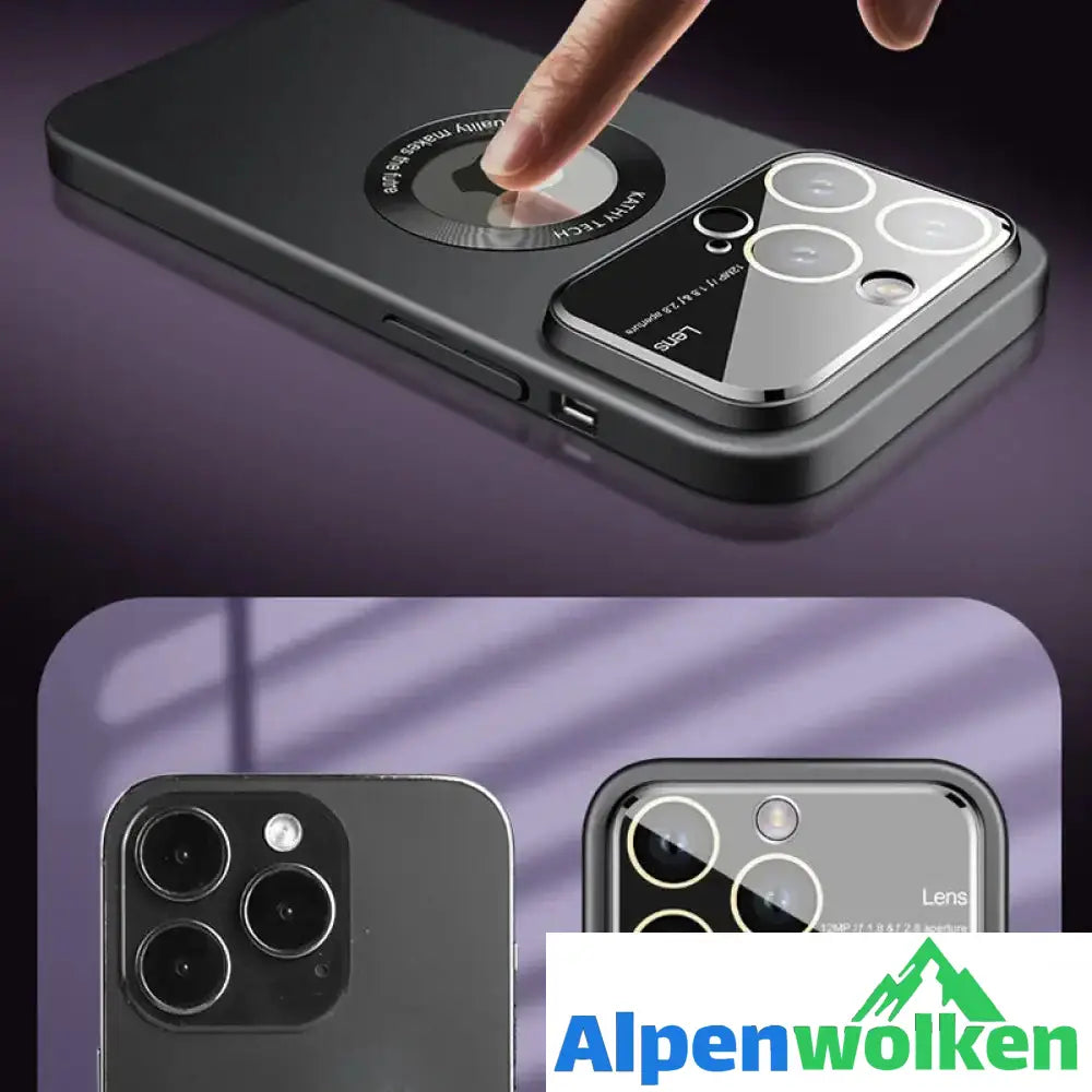 Alpenwolken - iPhone-Hülle mit magnetischer Aufladung