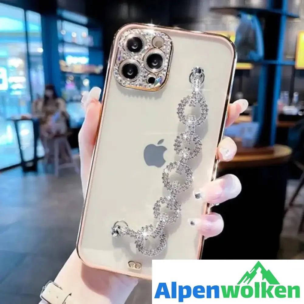 Alpenwolken - iPhone transparente Handyhülle aus Acryl