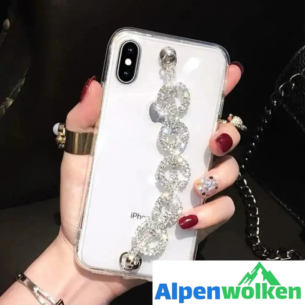 Alpenwolken - iPhone transparente Handyhülle aus Acryl