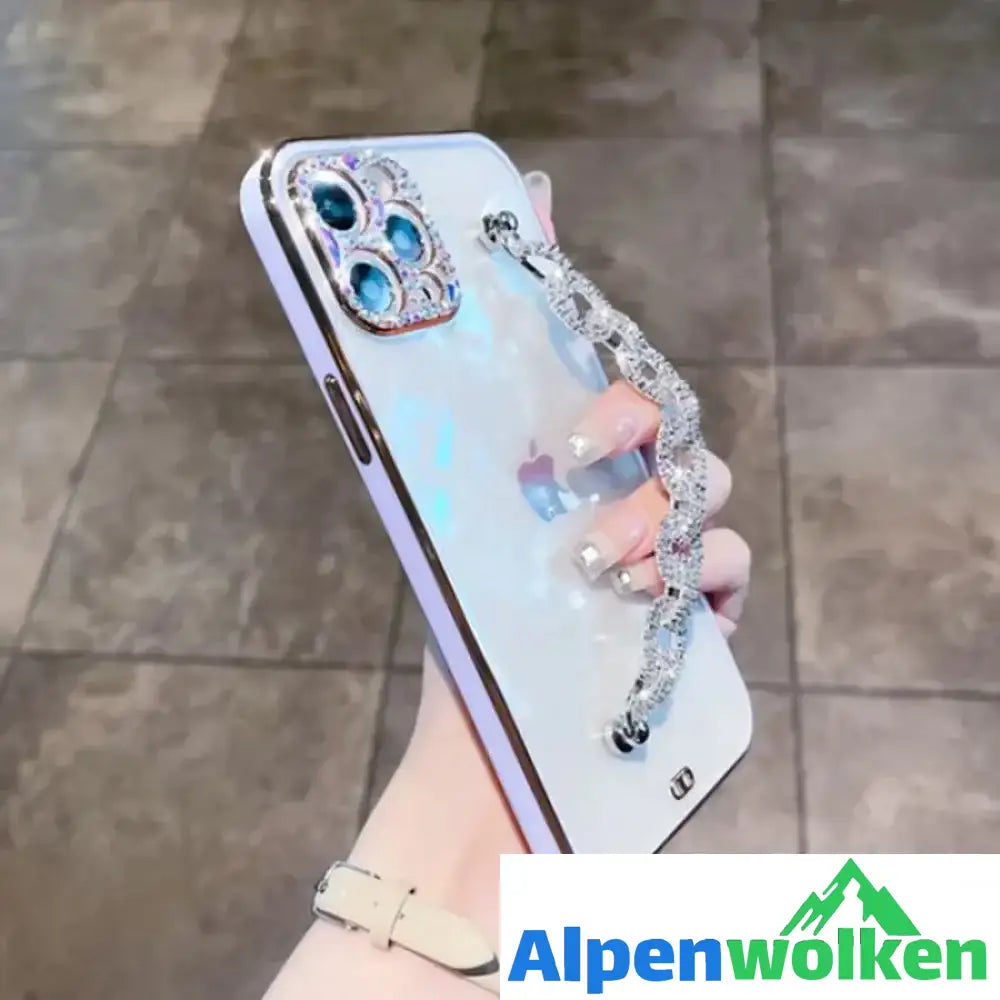 Alpenwolken - iPhone transparente Handyhülle aus Acryl