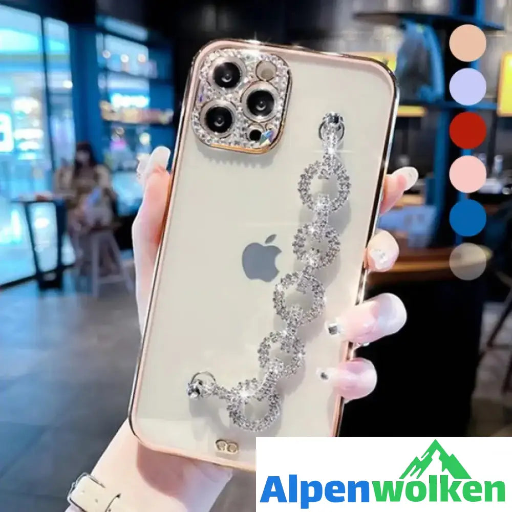 Alpenwolken - iPhone transparente Handyhülle aus Acryl