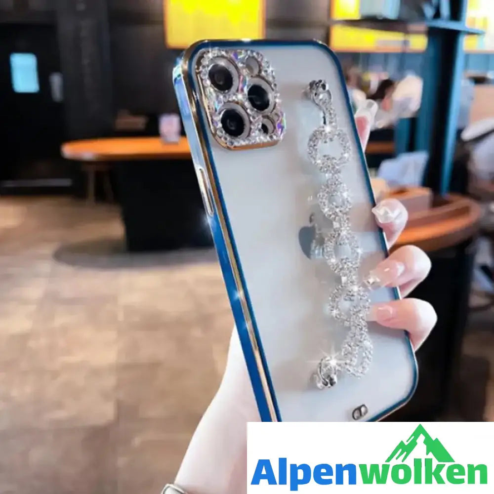 Alpenwolken - iPhone transparente Handyhülle aus Acryl